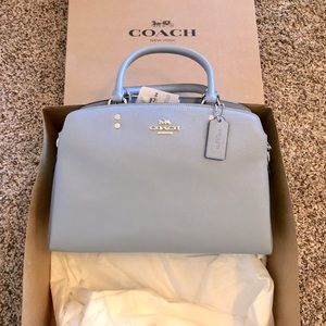 Coach Mini Lillie Carryall Handbag in Silver/Twilight NWT